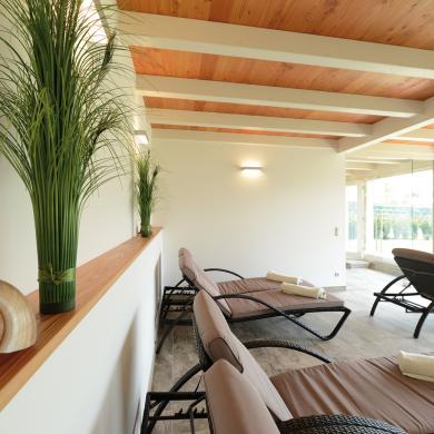 Ruheraum im Badehaus am Strand  relax-area